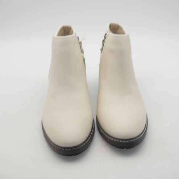 New Sam Edelman Pryce Women's 9 Ivory Bootie Boots Cream Off White - Picture 7 of 10